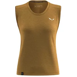 Salewa Eagle Minilogo ärmelloses T-Shirt Gold/Brown XL