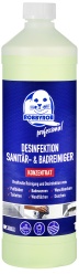 ROBBYROB Professional Badreiniger, Konzentrat, Zur hygienischen und raschen Entfernung von Kalk- und Seifenrückständen, 1 Liter - Flasche