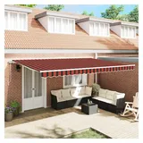 vidaXL Markise 500 x 350 cm orange und braun