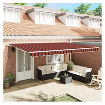 vidaXL Markise 500 x 350 cm orange und braun