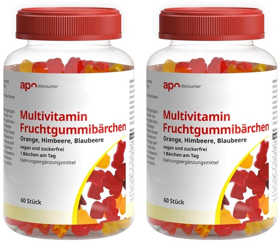 Multivitamin Fruchtgummibärchen zuckerfrei von apodiscounter