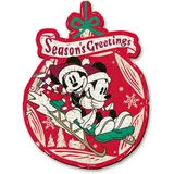 Trefl – Konturenpuzzle aus Holz: Disney, Mickeys und Minnis Weihnachtsabenteuer – 160 Stücke, Wood Craft, Unregelmäßige Formen, 10 Figuren, Premium Puzzlespiel, für Erwachsene und Kinder ab 9 Jahren
