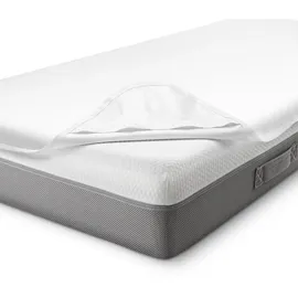 sleezzz Vital wasserdichter Molton Matratzenschutz 90 x 190 cm weiß