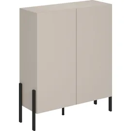 INOSIGN »Jukon, Breite 110 cm, moderne grifflose Hochschrank, 2Türen« Highboard mit viel Stauraum, push-to-open-Funktion