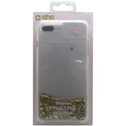 SBS Handyhülle Gold Cover Apple iPhone 8/7/6/6s Plus Glitter transparent