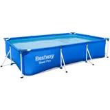Bestway Steel Pro Frame Pool ohne Pumpe 300 x 201 x 66 cm, blau, eckig