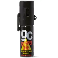 Pfefferspray OC5000 SSG-3 Breitstrahl 15ml KO-Spray mit seitlichem Clip und Fingerschutz - modernes und diskretes Design