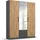 Rauch »StyleUp« Typ Dark & Wood mit trendigen farblich abgesetzten Griffen grau