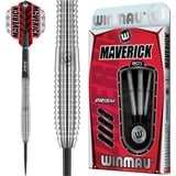 WINMAU Maverick 24 Gramm Profi Stahlspitze Wolfram Dartpfeile mit Flüge und Stiele (Wellen)