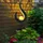 GLOBO Solarleuchte Glas Metall L 16,7 x B 6 x H 90 cm 2er Set bronze