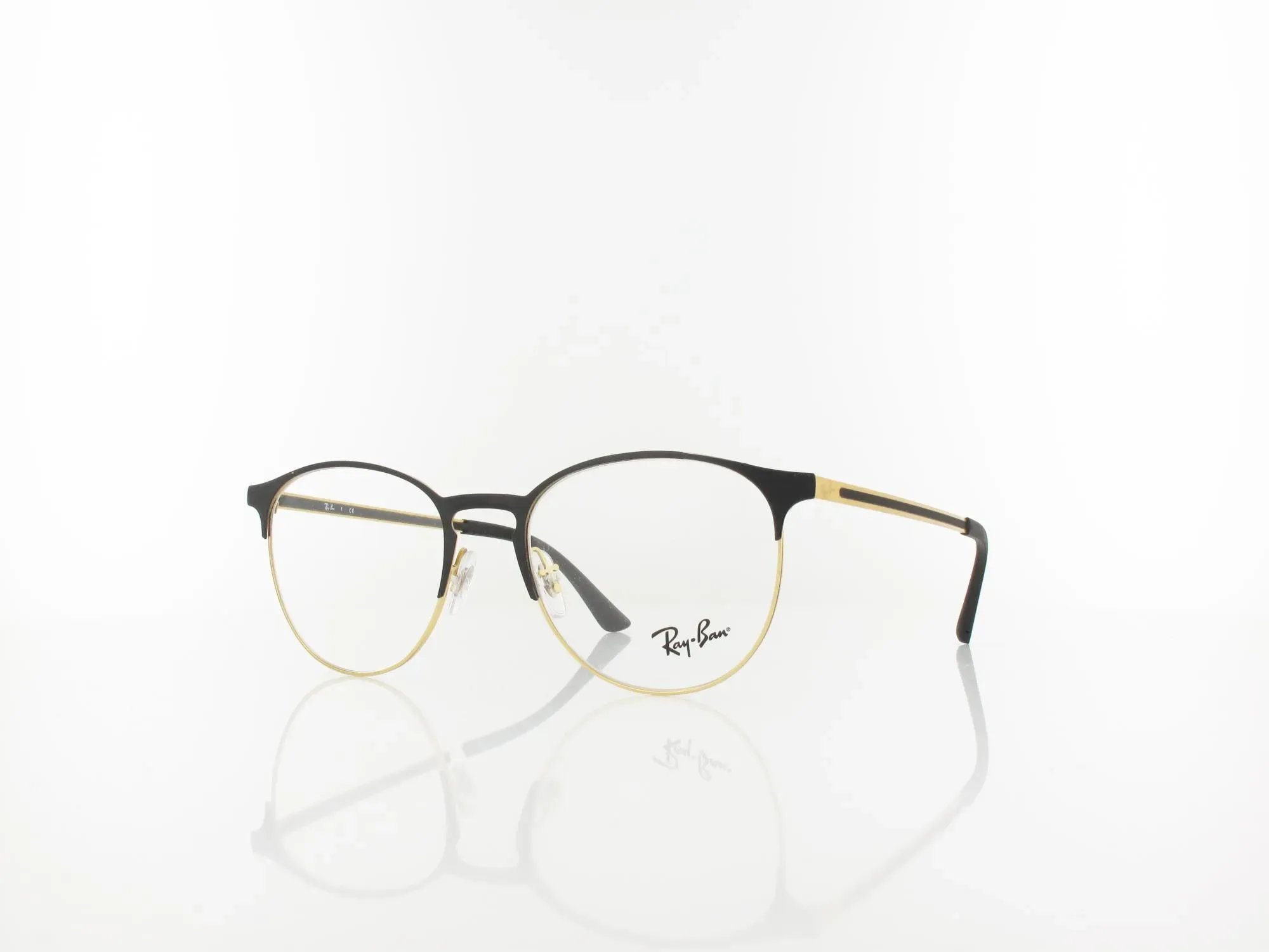 Ray Ban RX6375 2890 51 gold top in black