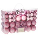 SPRINGOS Weihnachtskugeln 100 Stück. Rosa