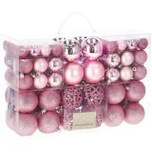 SPRINGOS Weihnachtskugeln 100 Stück. Rosa