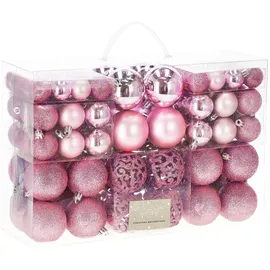 SPRINGOS Weihnachtskugeln 100 Stück. Rosa