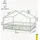 [en.casa] Kinderbett Treviolo 120 x 200 cm Kiefer massiv mintgrün/weiß