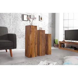 Riess-Ambiente invicta Deko Säulen MAKASSAR 3er Set 60-80cm