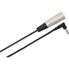 Hosa XVM-115M, Camcorder Mikrofonkabel, 3,5 mm TRS (rechtwinklig) auf XLR3M, 4,75 m