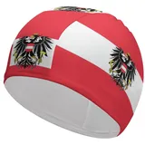 Badekappe mit Österreichischer Nationalflagge – Neuartige Badekappe für Langes und Kurzes Haar, Badekappen für Strand, Schwimmbad, Badekappen für Frauen, Männer, Erwachsene, Jugendliche, Österreich
