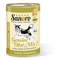 Sanoro BIO Gemüse-Obst-Mix 2 mit Bio-Reis 12x400g