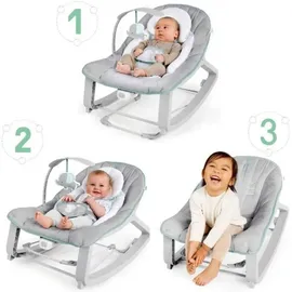 Ingenuity Ingenuity, Keep Cozy 3 in 1 Grow with me Wippe Weaver mit Vibrationen, 2 Liegepositionen und 3 Wippfunktionen, mehrfarbig