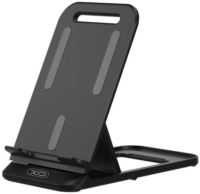 XO Handyhalterung Universal Desktop Halterung Tisch Ständer in Schwarz Smartphone-Halterung schwarz
