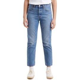 Levi's 501 Crop Jeans mit 7⁄8 Länge in Mittelblau-W32 / L30