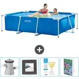 Rechteckiger Frame Pool - 220x150x60 Cm - 5-teilig  Scb131