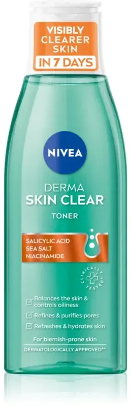 Preisvergleich Produktbild Nivea Derma Skin Clear reinigendes Gesichtswasser 200 ml