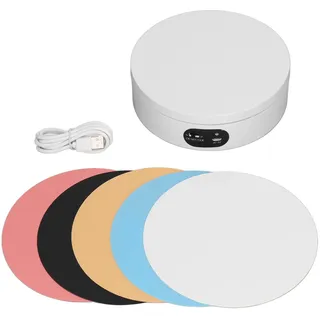 Pssopp Elektrischer drehbarer Drehteller Drehbarer Ausstellungsstand Epoxidharz Blinkender motorisierter drehbarer Ausstellungsstand für automatische Drehplattform für Live-Videos