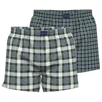 Tom Tailor Boxershort Dakota 2Er Pack Dakota in grün-dunkel-Karo