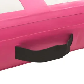 vidaXL Aufblasbare Gymnastikmatte mit Pumpe 800x100x15 cm PVC Rosa