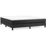 vidaXL Boxspringbett Schwarz 160x200 cm Kunstleder1397774