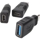 Heitech USB-C Adapter 3 m Schwarz