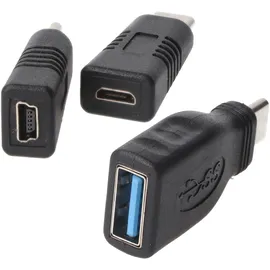 Heitech USB-C Adapter 3 m Schwarz
