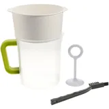 Cabilock 4 Nussmilch-Sieb Nussmilchbeutelsieb Saftsieb Mandelmilchfilter Nut Milk Bag NußMilchbeutel Joghurt Sojamilchsieb Handhaben Filtersieb Zellstoffbecher Einstellen Milch