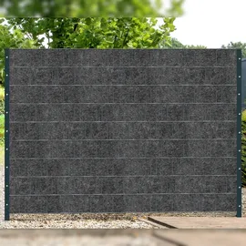 zaun|zu® Sichtschutzstreifen 35 m Anthrazit Vlies