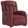 vidaXL Massagesessel mit Aufstehhilfe Kunstleder 92 x 98 x 0 cm Weinrot
