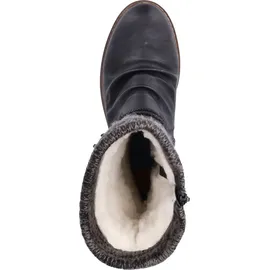 Rieker Stiefel in Schwarz/Grau | Gr.: 42