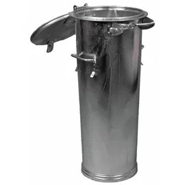 Rottner Tresor Mülleimer 65 l Silber
