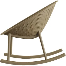 BEST Freizeitmöbel Best Gartenstuhl Qosy Schaukelstuhl 66 x 83 x 80 cm beige 2 St.