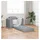 vidaXL Schlafsofa Hellgrau 98 x 71 x 83 cm Stoff