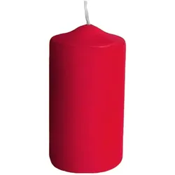 20x Stumpenkerzen Ø 50 x 100 mm 15 Stunden Brenndauer rot