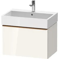 Duravit „D-Neo“ Waschtischunterbau wandhängend mit Möbelgriff Bronze gebürstet ×