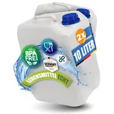 Kosmetex 2X Kanister 10L, Geschmacksneutral, Wasserkanister für Wasser & Getränke | lebensmittelecht & BPA frei, für Outdoor, Camping, Haushalt & Gewerbe | Made in Germany
