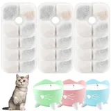 16 Stück Katzenbrunnen Filter,Filter Trinkbrunnen,Filter Trinkbrunnen Katzen,Pixi Trinkbrunnen Pumpe,Filter Katzenbrunnen, Für 2,5l Wasserbrunnen Für Katzen Hunde