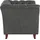 Home Affaire Chesterfield-Sessel Reims Polyester 98 x 76 x 88 cm Grau