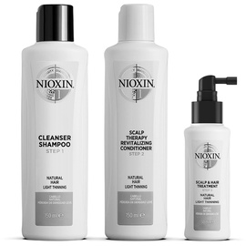 Wella Nioxin System 1 Cleanser 150 ml + Scalp Therapy Conditioner 150 ml +  Scalp & Hair Treatment 50 ml Geschenkset