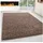 KADIMA DESIGN Teppich Hochflor Unifarben Polypropylen 300 x 400 cm Braun