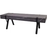 Mendler TV-Rack HWC-L54, Fernsehtisch Lowboard TV-Tisch, Metall 42x120x40cm ~ Marmor-Optik grau