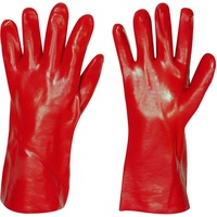 Stronghand Vinyl Handschuh Denver Rot 35 cm